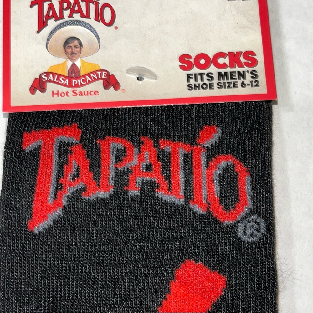 Odd Sox‎ Tapatio Hot Sauce Crew Length Novelty Socks NWT